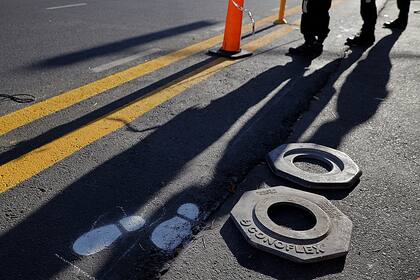 Las tareas de señalización en Avenida Triunvirato y Monroe