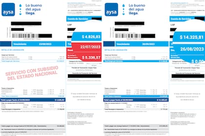 Las tarifas de Aysa aumentaron 197% para los usuarios que viven en zonas de ingresos altos