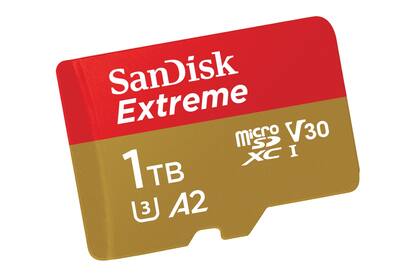 Las tarjetas de 1 TB son de la norma microSDXC
