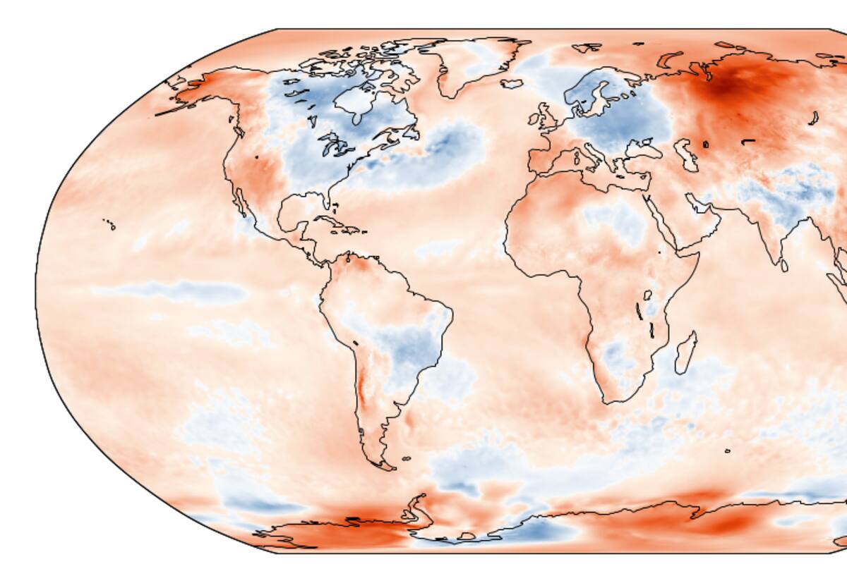 Las temperaturas en todo el planeta estuvieron 0,63 grados por encima del promedio de los meses de mayo de los últmos 40 años