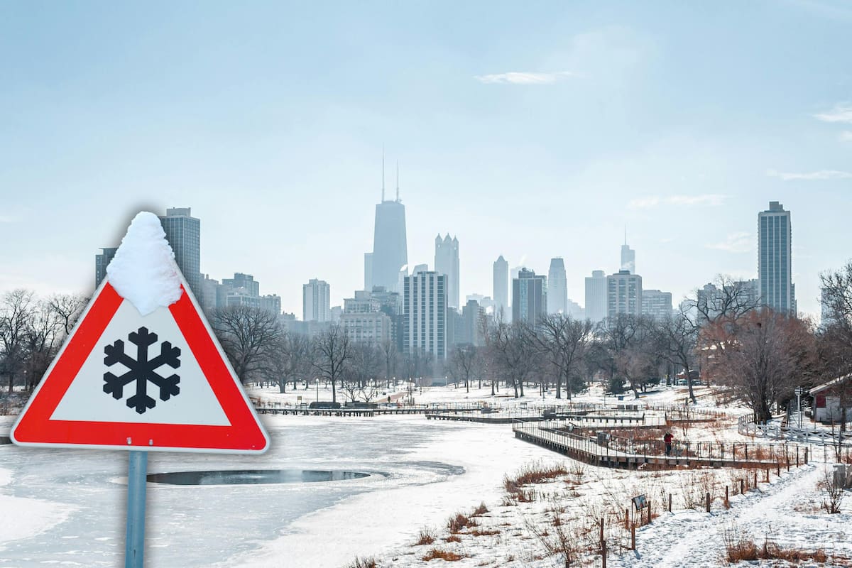 Las temperaturas se mantendrán bajo el punto de congelación durante la mañana del martes, con máximas que alcanzarán apenas 34°F (1°C) al mediodía antes de descender nuevamente durante la noche