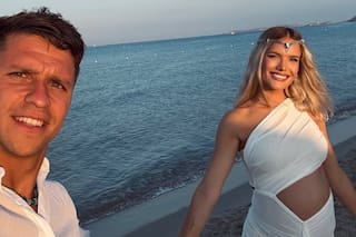 Gianluca Simeone y Eva Bargiela en Italia: las fotos más lindas con la panza y el atardecer