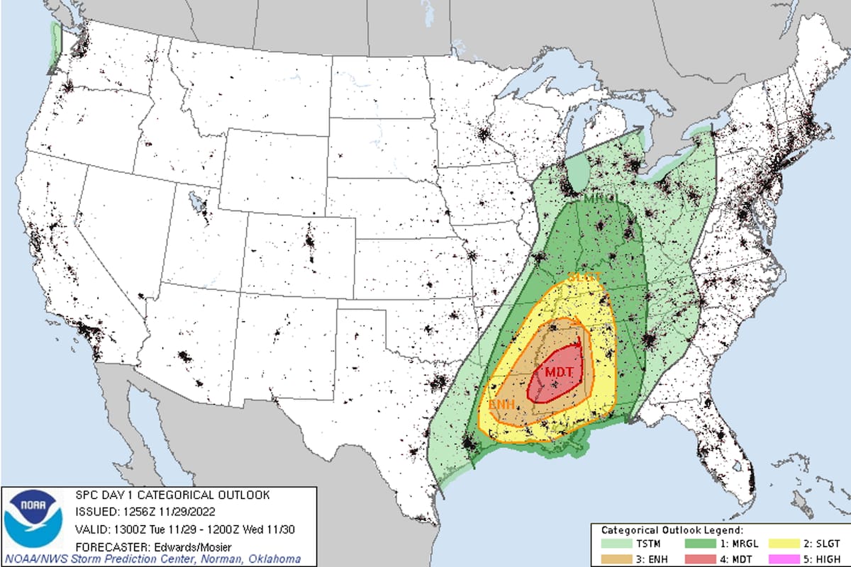Las tormentas podrían ocurrir a partir de las 16.00 horas y se prolongarían hasta la noche