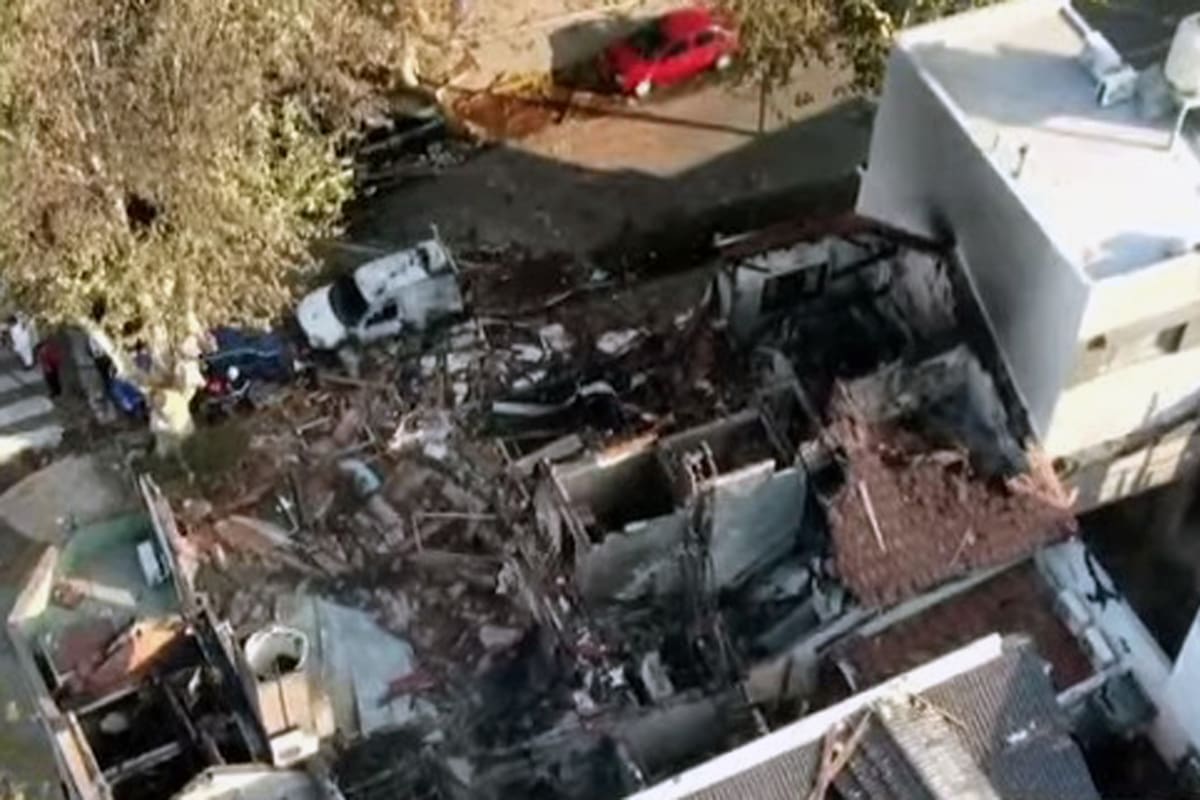 Las tres casas compartían un mismo terreno