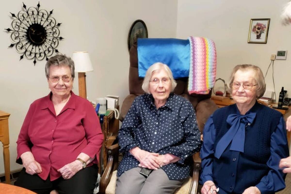 Las tres hermanas de más de cien años siempre fueron muy unidas