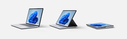 Las tres opciones de uso de la Surface Laptop Studio, de la notebook a la tableta pasando por un atril