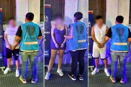 Las tres personas que fueron detenidas por la Policía de la Ciudad