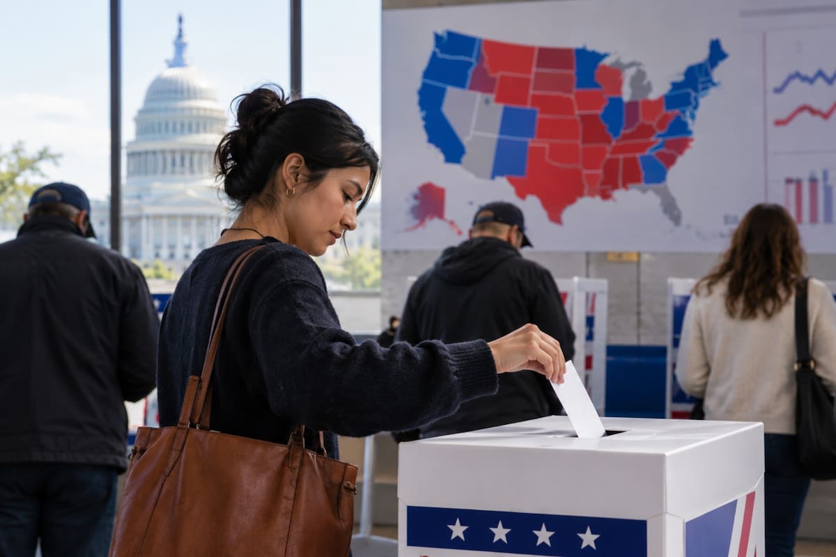 Las últimas encuestas para las midterm elections 2026 muestran a los demócratas por delante de los republicanos en la intención de voto nacional para el Congreso