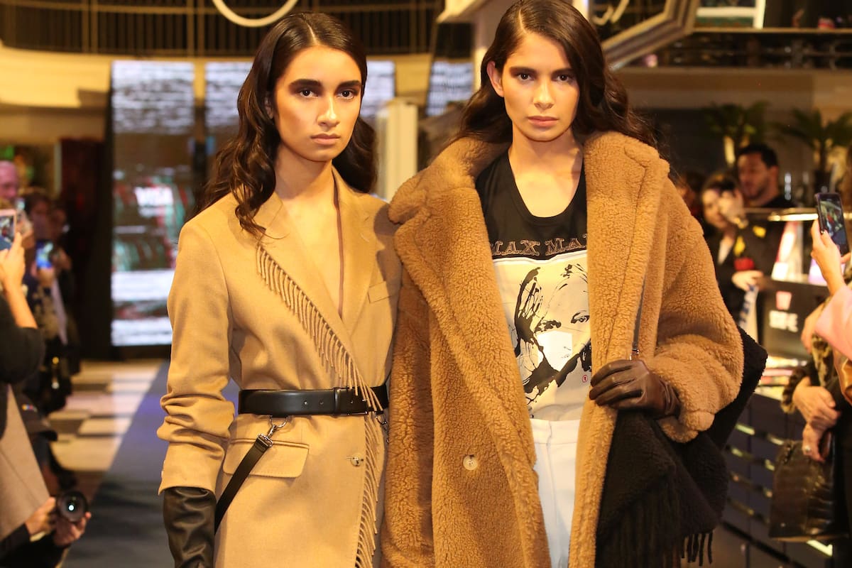 Las últimas tendencias del invierno en diseño de grandes marcas internacionales y los invitados al desfile en Patio Bullrich