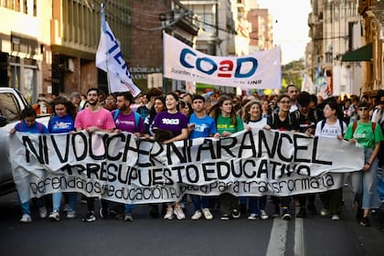 Las universidades públicas de la Argentina realizan este martes 23 de abril una marcha en reclamo por mayor presupuesto