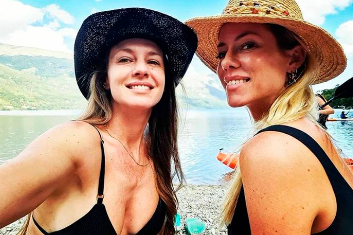 Las vacaciones compartidas de Nicole Neumann con su hermana Geraldine, en la Patagonia