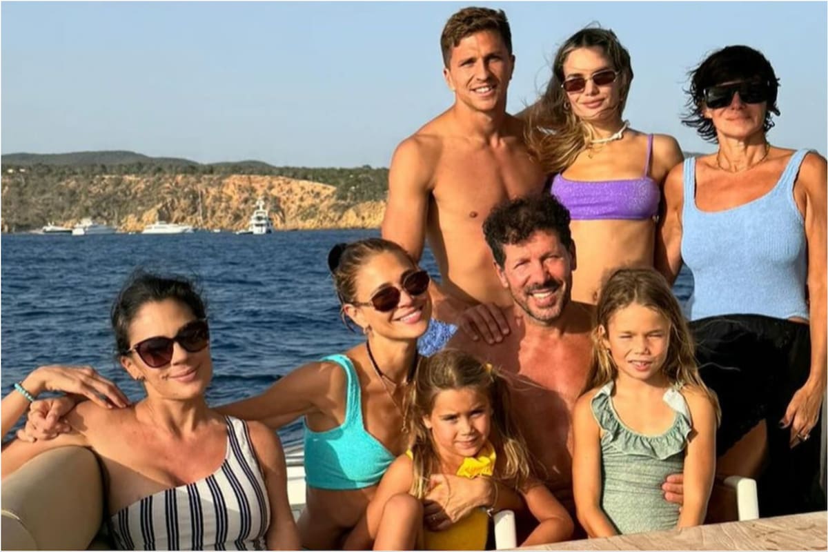Las vacaciones de Carla Pereyra con Diego Simeone y la visita especial de Eva Bargiela, novia de Gianluca Simeone