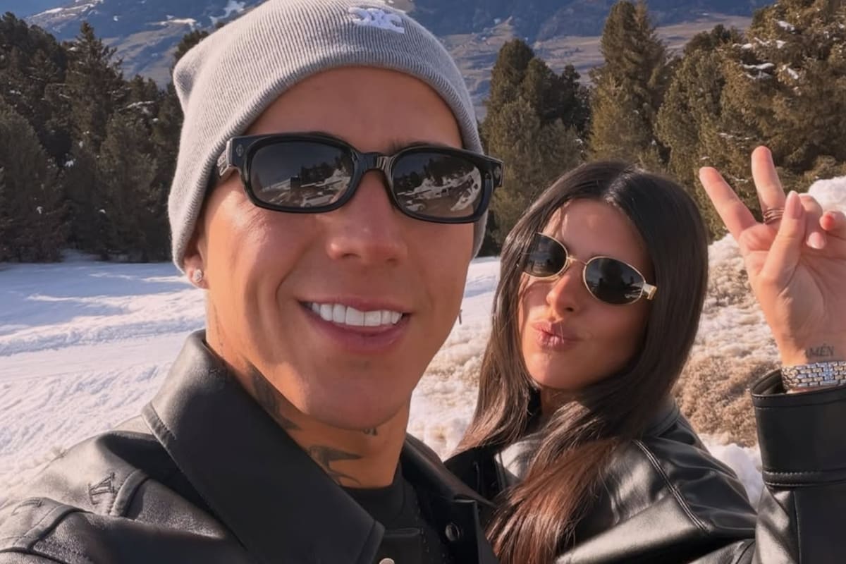 Las vacaciones de Enzo Fernández y Valentina Cervantes