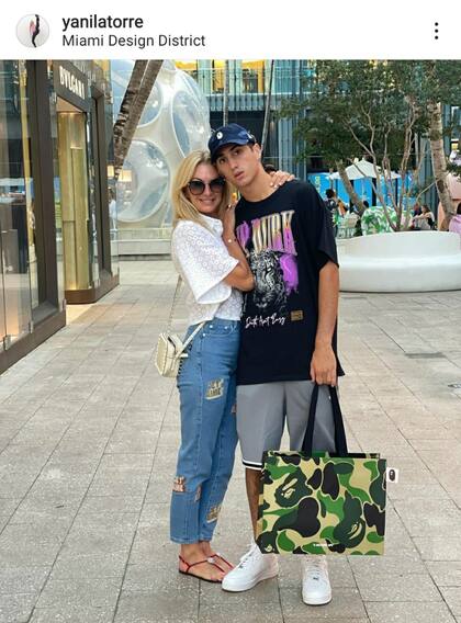 Las vacaciones de Yanina Latorre y su hijo Dieguito por la ciudad de Miami