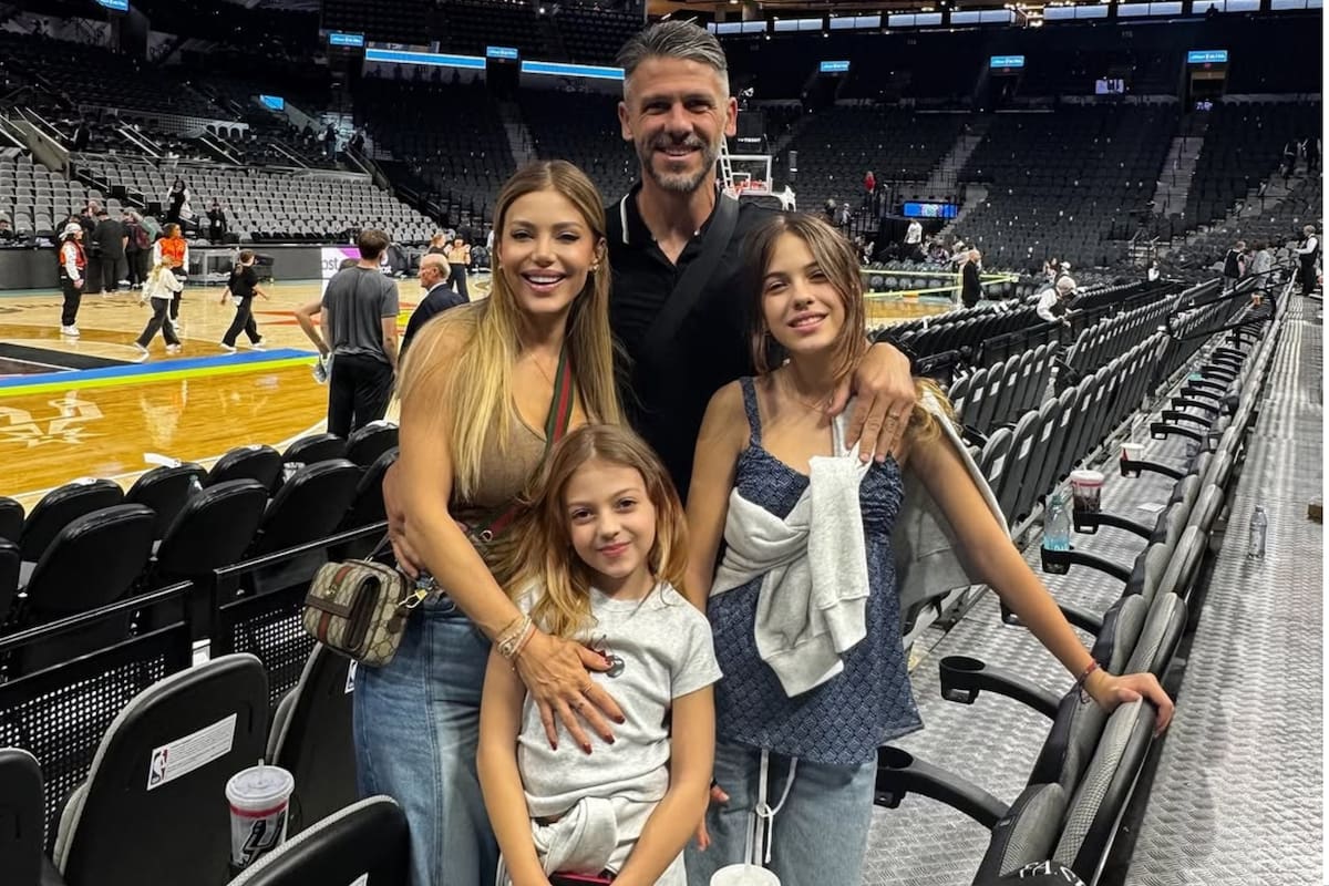 Las vacaciones en familia de Evangelina Anderson y Martín Demichelis