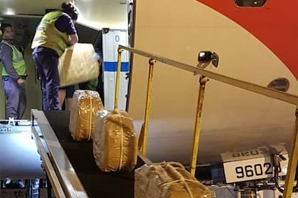 Las valijas que llegaron a Moscú desde la Argentina