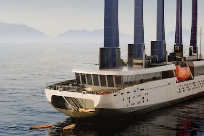 Las velas del Captain Artic están formadas por paneles solares