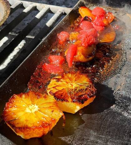 Las verduras y frutas "al fuego"