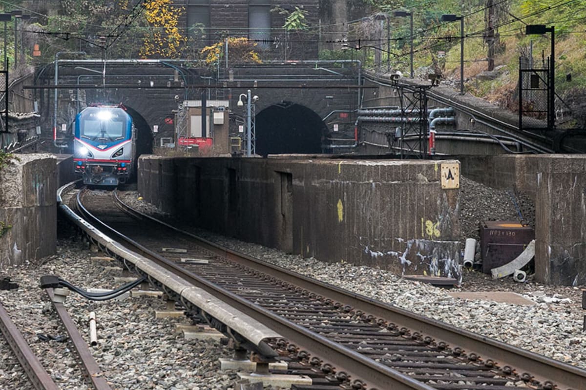 Las vías actuales del tren que recorre el río Hudson por debajo datan de 1910