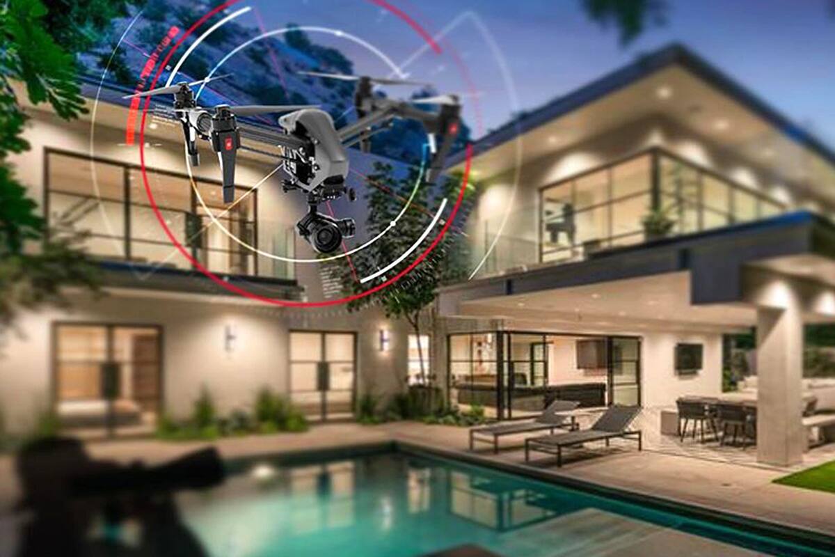 Las viviendas que tienen muchas ventanas pueden no ser visibles para los vecinos, pero permiten, si están iluminadas, que un dron capte los ambientes internos y el movimiento de personas.