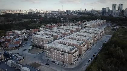 Las viviendas sociales en el barrio Rodrigo Bueno
