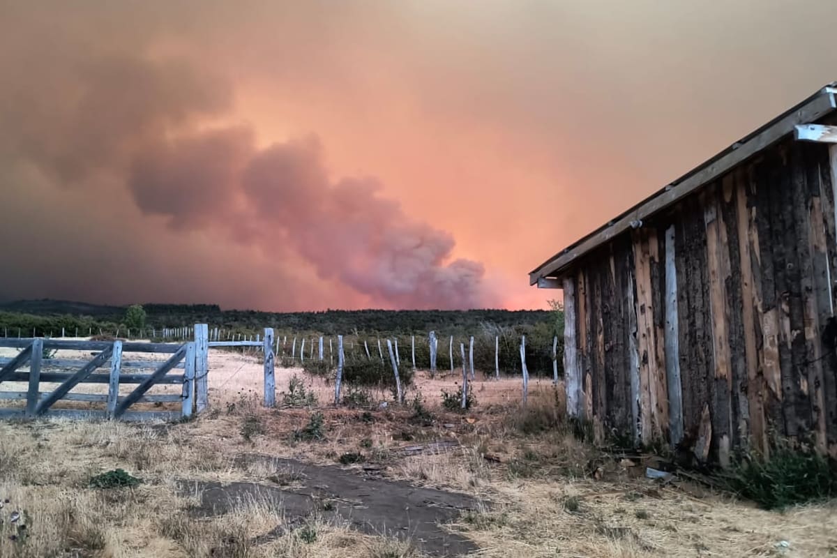 Las viviendas también amenazadas por el fuego