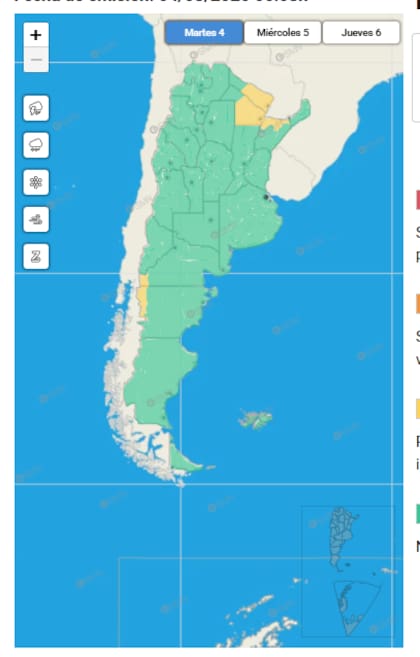 Las zonas afectadas