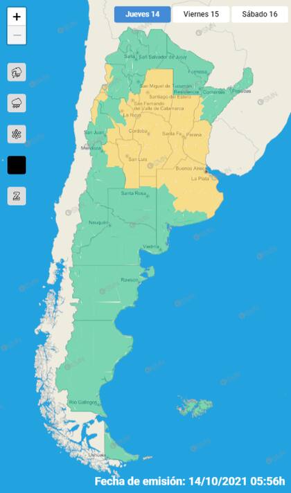 Las zonas afectadas por los fuertes vientos