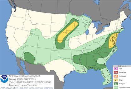 Las zonas de Nueva York, Filadelfia y Baltimore figuran entre los puntos con mayor atención ante el avance del mal tiempo