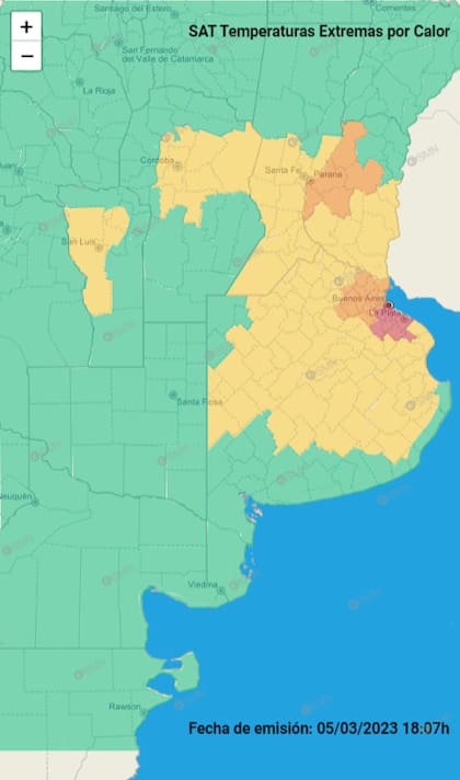 Las zonas más afectadas por las temperaturas extremas