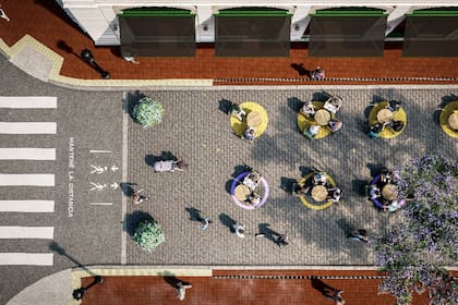 Las zonas peatonales que se habilitarán desde el sábado estarán en áreas comerciales gastronómicas donde podrán instalarse mesas al aire libre