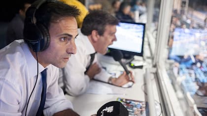 Latorre y Kuffner, en una de las viejas transmisiones del Fútbol para Todos