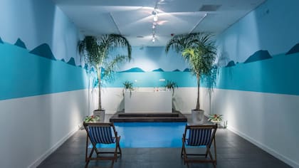 Laura Andreato (Brasil), Balneario, instalación