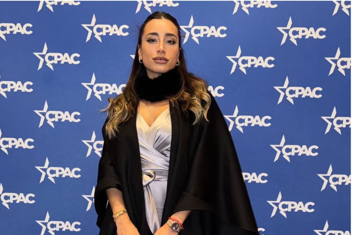Laura Belén Arrieta en la cumbre CPAC, por la que estuvo en contacto con el Gobierno