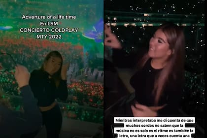 Laura fue intérprete en el recital de Coldplay (Captura Instagram)
