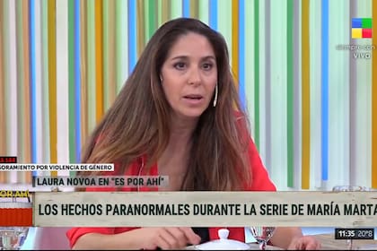 Laura Novoa hablaba de María Marta García Belsunce en "Es por ahí" y un ruido asustó a todos en el programa