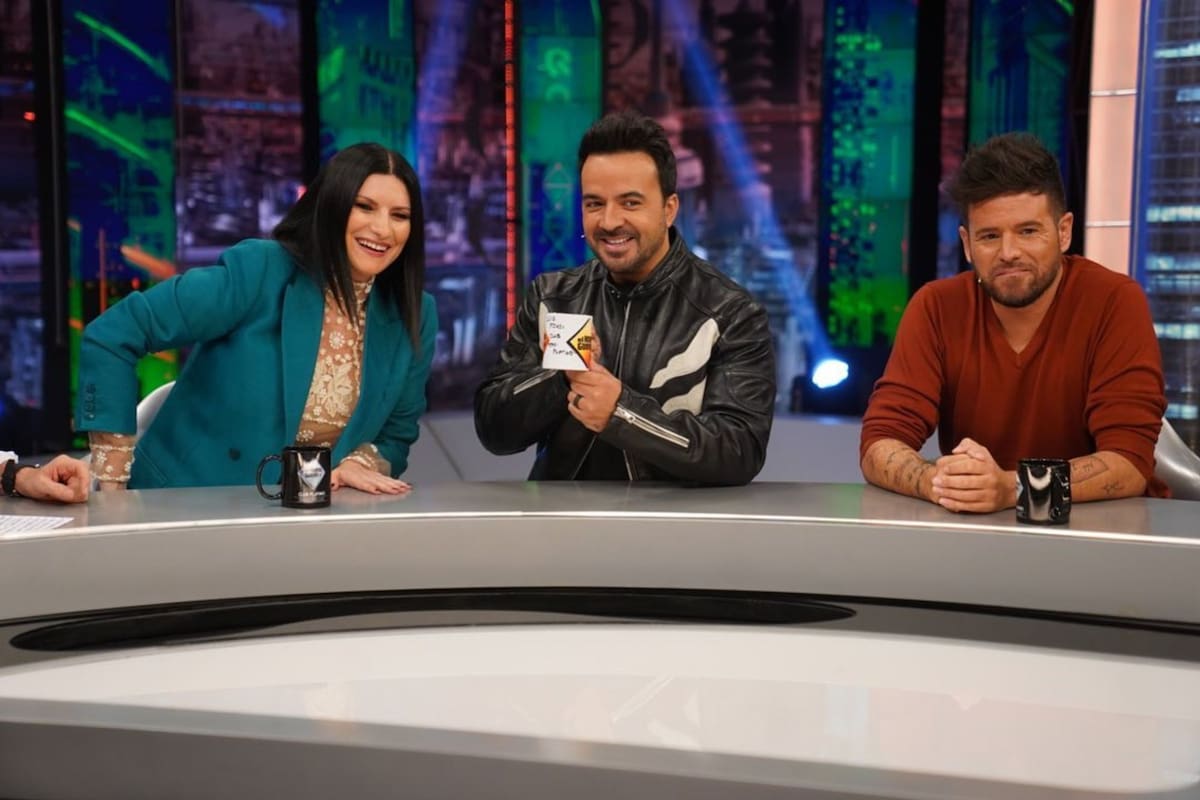 Laura Pausini asistió a 'El Hormiguero', junto a Pablo López, Antonio Orozco y Luis Fonsi.