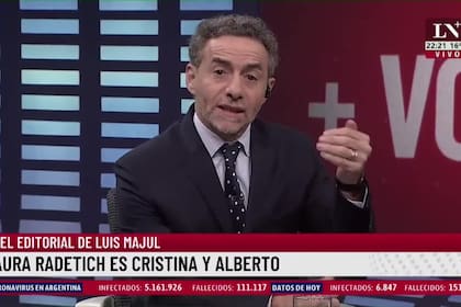 Laura Radetich es Cristina y Alberto. El editorial de Luis Majul