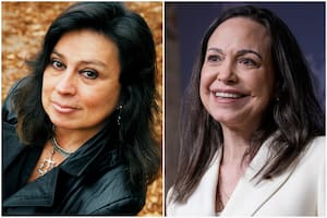 Laura Restrepo y María Corina Machado
