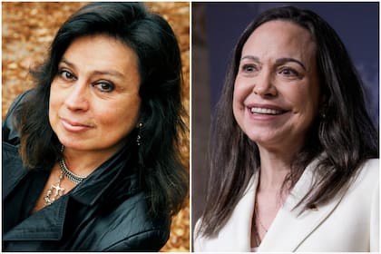 Laura Restrepo y María Corina Machado