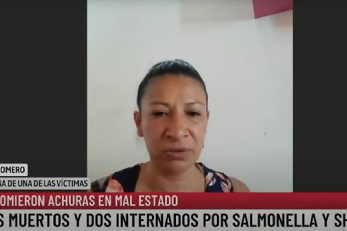Laura Romero, la hermana de uno de los fallecidos por consumo de achuras en mal estado