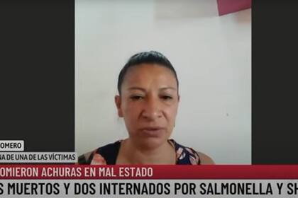 Laura Romero, la hermana de uno de los fallecidos por consumo de achuras en mal estado
