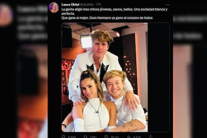 Laura Ubfal habló de los finalistas de GH y generó gran polémica (Captura Twitter)