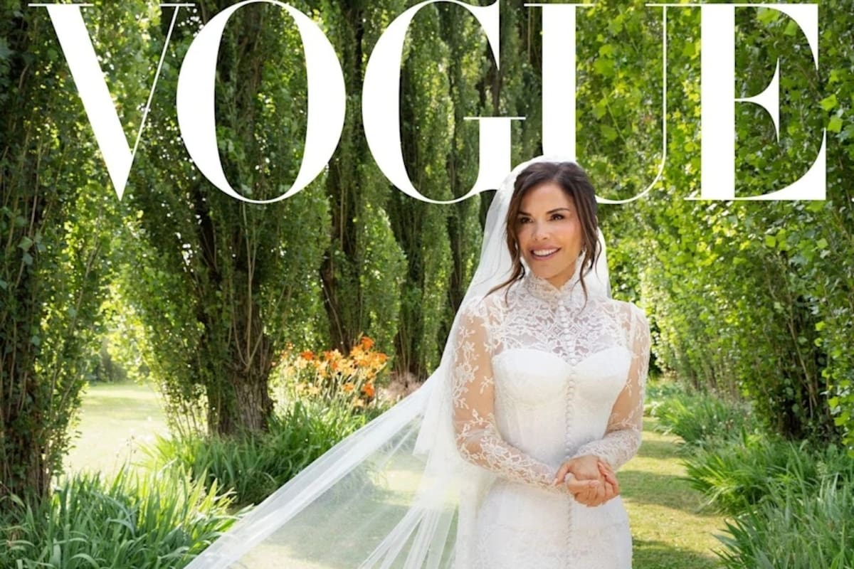 Lauren Sánchez posó en exclusiva con su vestido para Vogue