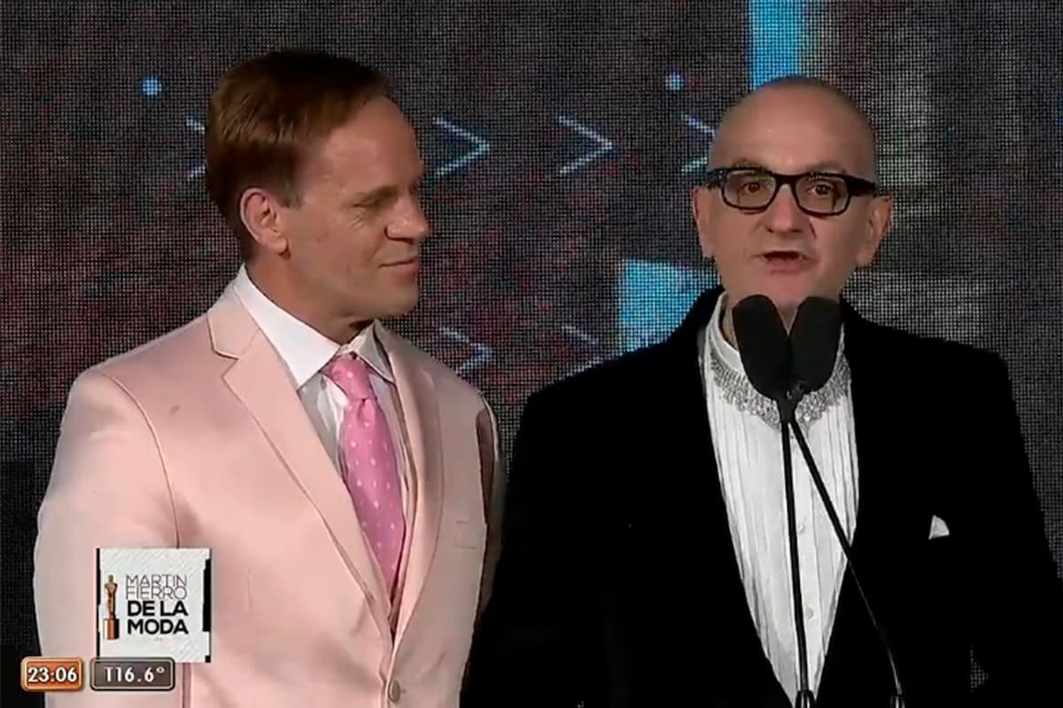 Laurencio Adot, uno de los reconocidos en la primera entrega de los Martín Fierro de la Moda