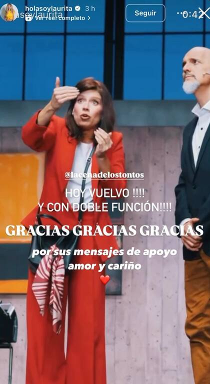 Laurita Fernández anunció su vuelta al escenario
