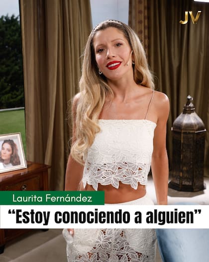 Laurita Fernández confirmó su vínculo en el ciclo de Juana Viale (Foto: Instagram/@lamesazarg)