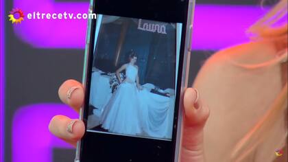 Laurita Fernández mostró las fotos de sus 15 (Foto: Captura de video)
