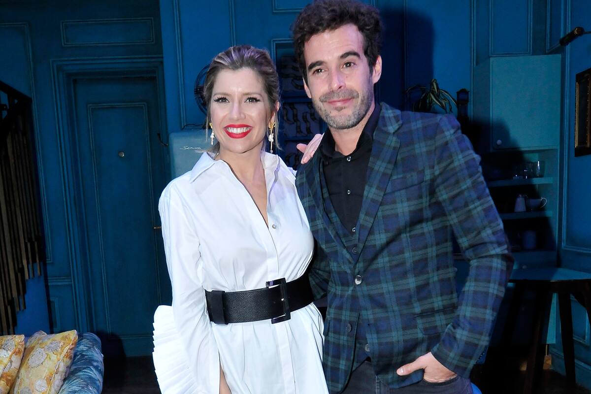 Laurita y Nicolás, en la premiere de Departamento de solteros