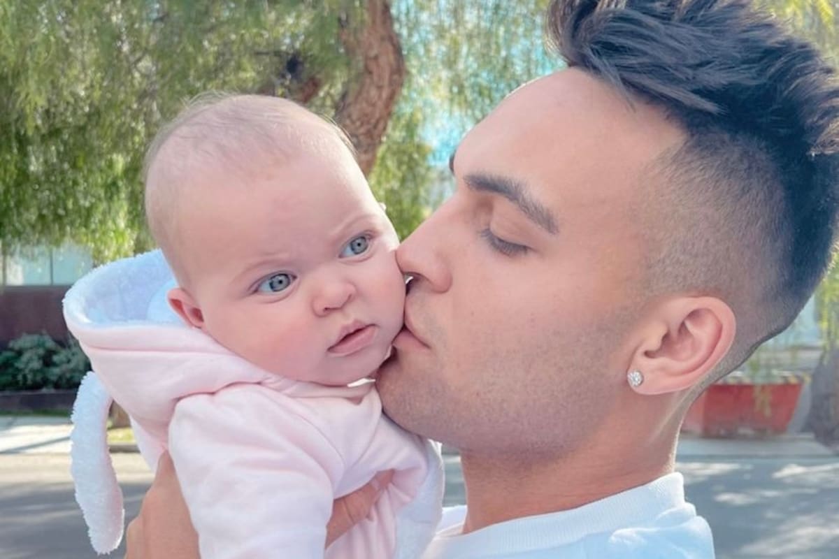 Lautaro, de vuelta con su hija Nina, de poco más de cinco meses